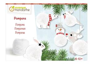 Clairefontaine Avenue Mandarine KC133C- Kreativbox, Pompons zum Aufhängen, 1 Box