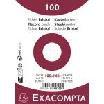 Exacompta Karteikarten A6 dots 100St/Pkg weiss