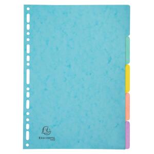 Exacompta Register A4 5tlg Manila 400g AQUAREL