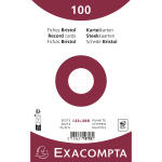Exacompta Karteikarten 125x200 dots 100St/Pk weiss