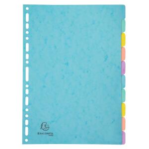 Exacompta Register A4 10tlg Manila 400g AQUAREL