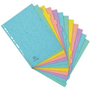 Exacompta Register A4 12tlg Manila 400g AQUAREL