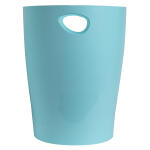 Exacompta Exacompta 45363D ECOBIN Papierkorb Aquarel 15 Liter mit Griffen. Eleganter und robuster Papierkorb und Mülleimer im modernen Design Pastell-Grün