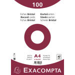 Exacompta Karteikarten A4 dots 100St/Pkg weiss