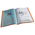 Exacompta Exacompta - 88740E - 1 Dokumentenmappe aus festem Polypropylen, recycelt, Maïa, 80 Seiten, A4, verschiedene Farben