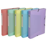Exacompta Archivbox Cartobox PP A4 40mm Ch.Pastel