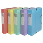 Exacompta Archivbox PP A4 60mm Chrom.Pastel Sort.