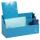 Exacompta Exacompta 67961D Briefablage & Sortierbox Aquarel aus extra starkem Karton mit 3 Fächern abgestuft 25x10x14 cm für Briefe in DL und C6 und Stifte Pastellfarbe Koralle Briefablage Ablagekorb Ablagebox
