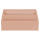 Exacompta Exacompta 67961D Briefablage & Sortierbox Aquarel aus extra starkem Karton mit 3 Fächern abgestuft 25x10x14 cm für Briefe in DL und C6 und Stifte Pastellfarbe Koralle Briefablage Ablagekorb Ablagebox