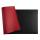 Exacompta Exacompta - 29121E - 1 Schreibtischunterlage Home Office - aus Kunstleder Polyurethan zweifarbig - weich und robust - Format 35 x 60 cm - Farbe schwarz/rot - Lieferung gerollt