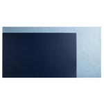 Schreibtischunterlage Home Office 35 x 60 cm Marineblau / Himmelblau