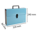 Exacompta Dokumententasche 18F Aquarel Pastelblau