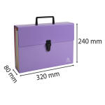 Exacompta Dokumententasche 18F Aquarel Mauve