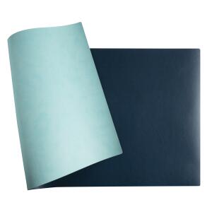 Exacompta Exacompta - 29162E - 1 Schreibtischunterlage Home Office - aus Kunstleder zweifarbig - weich und robust - Format 43 x 90 cm - Farbe Tropisch / Ente - gerollt