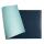 Exacompta Exacompta - 29162E - 1 Schreibtischunterlage Home Office - aus Kunstleder zweifarbig - weich und robust - Format 43 x 90 cm - Farbe Tropisch / Ente - gerollt