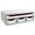 Exacompta Exacompta - Art.-Nr. 319913D - TOOLBOX MINI - Box mit 4 Schubladen - Außenmaße: Tiefe 27 x Breite 35,5 x Höhe 13,5 cm - weiß/arlequin/weiß