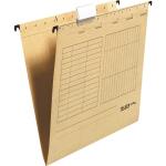 Falken Falken Hängemappe UniReg, 230g/m²-Kraftkarton, seitlich offen, 5er Poly braun