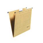 Falken Falken Hängemappe UniReg, 230g/m²-Kraftkarton, seitlich offen, 5er Poly braun