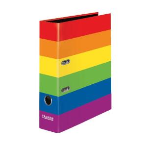 Falken Falken Motivordner Harlekin A4 8cm breit Regenbogenfarben