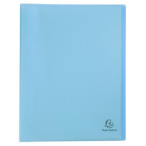 Exacompta Exacompta Dokumententaschen A4 Chromaline Pastell 80 Seiten – 40 Hüllen, Blau