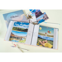 Exacompta Exacompta 62332E Fotoalbum mit Taschen SUNSET 200 Fotos 10 x 15 cm 100 Seiten Format 22,5 x 22 cm Einband mit matter Laminierung trendiger Druck