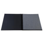 Exacompta Exacompta 15114E MILANO Spiral-Fotoalbum 360 Fotos 60 schwarze Seiten Format 32 x 32 cm Einband aus grünem Papier mit Textileffekt Fenster zur individuellen Gestaltung FSC® zertifiziert