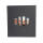 Exacompta Exacompta 16075E Fotobuch MILANO 300 Fotos 60 schwarze Seiten Format 29 x 32 cm Einband aus schwarzem Papier mit Textileffekt Fenster zur individuellen Gestaltung FSC® zertifiziert