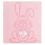 Exacompta Exacompta 16564E Fotoalbum TEDDY RABBIT 300 Fotos 10 x 15 cm 60 weiße Seiten mit Kristallblättern Format 29 x 32 cm Einband aus rosa Strukturpapier Bi-Material-Effekt