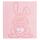 Exacompta Exacompta 16564E Fotoalbum TEDDY RABBIT 300 Fotos 10 x 15 cm 60 weiße Seiten mit Kristallblättern Format 29 x 32 cm Einband aus rosa Strukturpapier Bi-Material-Effekt
