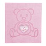 Exacompta Exacompta 16566E Fotoalbum TEDDY BEAR 300 Fotos 10 x 15 cm 60 weiße Seiten mit Kristallblättern Format 29 x 32 cm Einband aus rosa Strukturpapier Bi-Material-Effekt