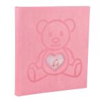 Exacompta Exacompta 16566E Fotoalbum TEDDY BEAR 300 Fotos 10 x 15 cm 60 weiße Seiten mit Kristallblättern Format 29 x 32 cm Einband aus rosa Strukturpapier Bi-Material-Effekt