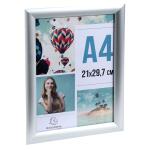 Exacompta Exacompta - Art.-Nr. 8494358D - 1 Wandrahmen aus Aluminium - A4-Format - kann horizontal oder vertikal verwendet werden - Schrauben und Dübel im Lieferumfang enthalten - Alu/Kristall