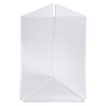 Exacompta Exacompta - Art.-Nr. 86558D - 1 dreiptychon Vertikaler Sichthalter - DIN A6 - aus hochwertigem PMMA Acryl - hohe Transparenz - robust und UV-beständig - Kristallfarben