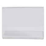 Exacompta Exacompta - 89058QD - 10 Stück Etikettenhalter zum Aufstellen - mit Kreaman einfach zu personalisieren - Maße 52 x 37 mm horizontal - A9-Format - Kristallfarben