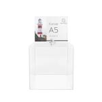 Exacompta Exacompta - Art.-Nr. 89258D - 1 Urne mit Deckel, Schlüsselschließer für Ihre Wettbewerbe, Tombolen, Wühlungen oder Ideenbox mit A5-Display - aus transparentem Acryl - Maße: 21 x 21 cm x 21 cm