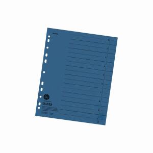 Falken Falken Trennblätter, 24 x 30cm, 230g/m², durchgefärbt, 100er Poly blau