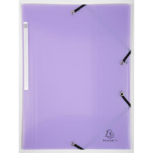 Exacompta Exacompta Schnellhefter mit 3 Klappen, Chromaline, Pastellfarben, Polypropylen, Lila
