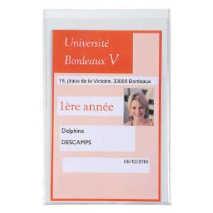 Exacompta Exacompta 5392E Packung mit 10 Schutzhüllen, für Ihre Dokumente 7,5 x 12 cm, aus glattem PVC 150µ 10er Pack transparent