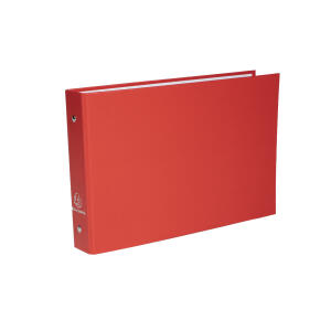 Exacompta Exacompta 51060e Ordner Rembordé für Karteikarten 2 Ringe von 2,5 cm mit Trennblatt 16,5 x 24,5 cm-Rücken 4 cm 5 verschiedene Farben Modell zufällige