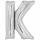 Folienballon Buchstabe K 194099034715