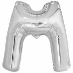 Amscan 9909562 9909562 Silber Buchstabe M SuperShape...