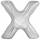 Folienballon Buchstabe X