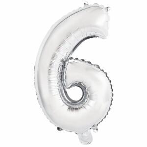 Mini Folienballon Zahl 6