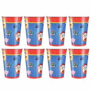 Amscan 9903820-66 - Becher Paw Patrol, 8 Stück, Füllvolumen 250 ml, Papier, Pappbecher, Party-Becher, Einweggeschirr, Kindergeburtstag