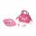 Zapf Creation 832455 BABY born Wickeltasche - Puppenwickeltasche in rosa grau inkl. Wickelunterlage, Windel und Puderdose