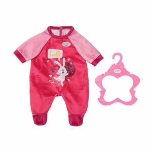 Zapf Creation 832646 BABY born Strampler Pink 43cm - Puppenkleidung Puppenstrampler in Pink inkl. Kleiderbügel.