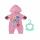 Zapf Creation 833537 BABY born Kindergarten Einteiler mit Badges 36cm - Puppenkleidung, rosa Puppenoverall mit farbigen Aufnähern und Kapuze für 36 cm große Puppen