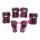 Best Sporting Schützer Set HQ für Kinder I Ellenbogenschoner / Handrückenschoner / Knieschoner in Größe M I hochwertiges Skater Schützer Set in Pink/Schwarz I Robustes Schonerset