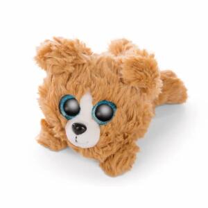 NICI 46923 Glubschis liegendes Kuscheltier Hund Lollidog 15cm, braun