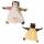 NICI 47134 Schmusetuch Biene Kleiner Sonnenschein 25x25cm, beige